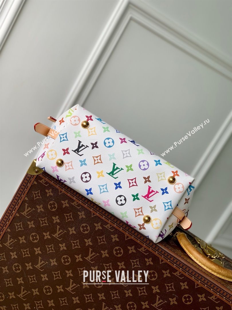 Louis Vuitton LV x TM CarryAll PM Bag in Multicolored Monogram Canvas M13661 White 2025 (K-25010212)