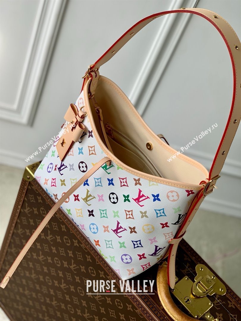 Louis Vuitton LV x TM CarryAll PM Bag in Multicolored Monogram Canvas M13661 White 2025 (K-25010212)