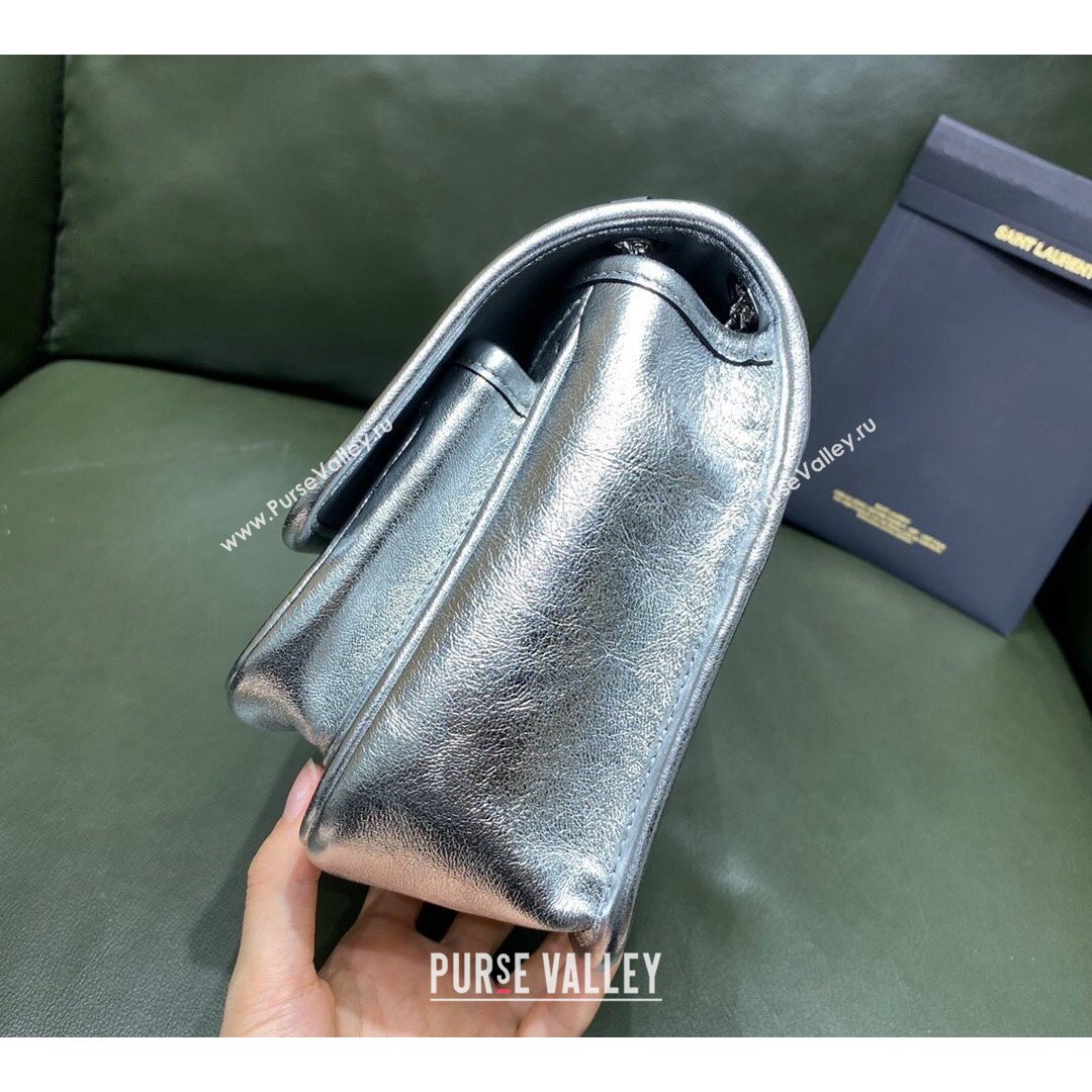 Saint Laurent Baby Niki Chain Bag in Leather 533037/583566 Silver 2021 TOP (JUND-210823052)