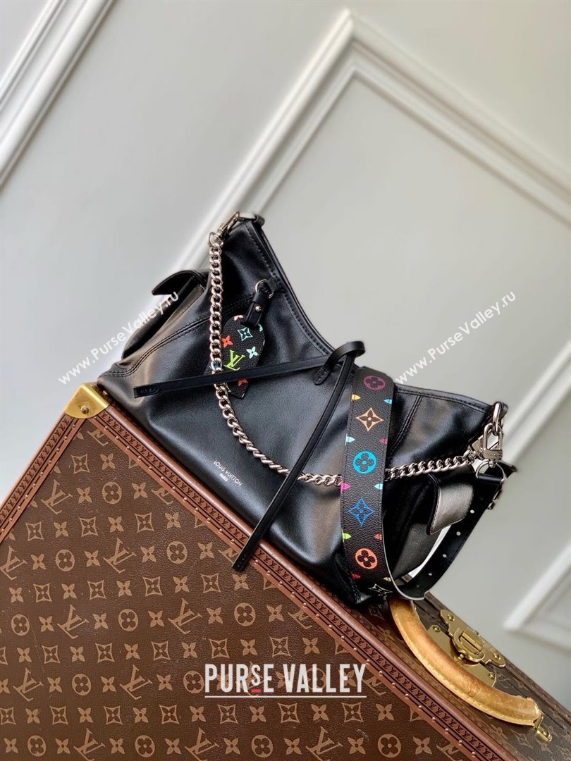 Louis Vuitton CarryAll Cargo Vibe PM Bag in Black Lambskin M24861 2025 (K-25010213)