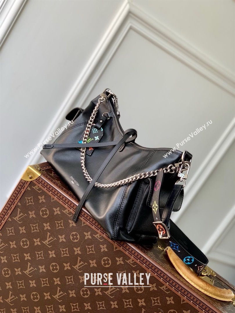 Louis Vuitton CarryAll Cargo Vibe PM Bag in Black Lambskin M24861 2025 (K-25010213)