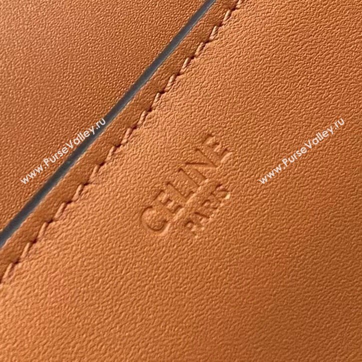 Celine Small 16 Bag in Calfskin with Two Strap 188003 Tan 2024(Top) (SWW-24060601)