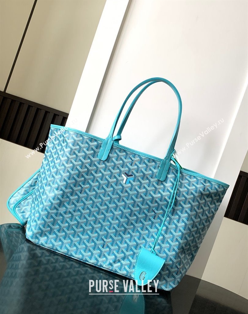 Goyard Saint Louis PM Tote Bag Turquoise Blue 2024 020146M (ZHANG-240920104)