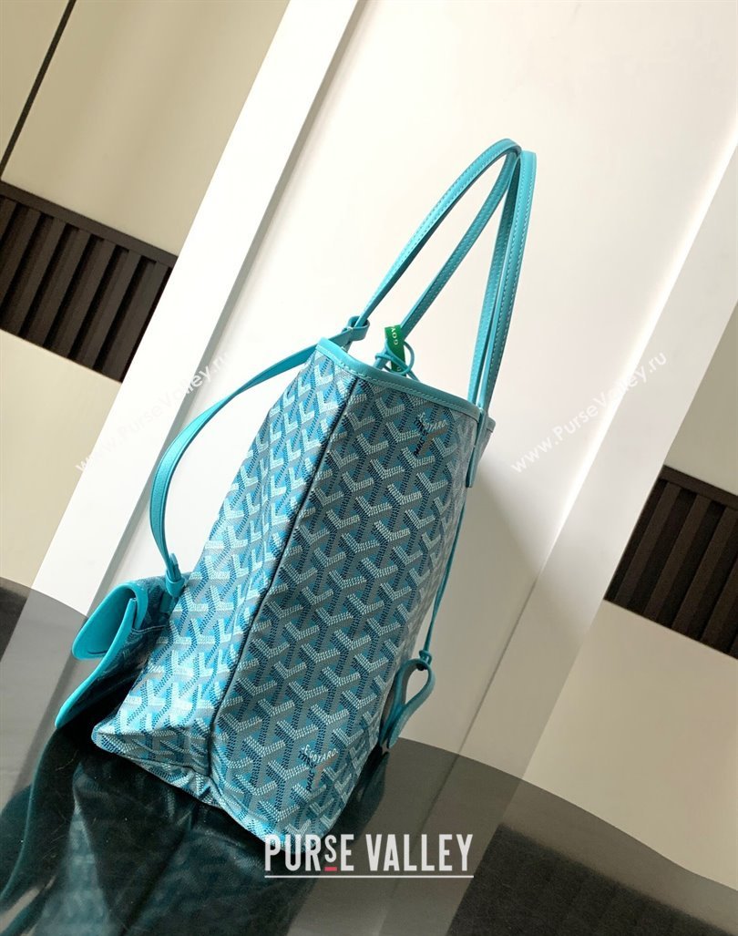 Goyard Saint Louis PM Tote Bag Turquoise Blue 2024 020146M (ZHANG-240920104)