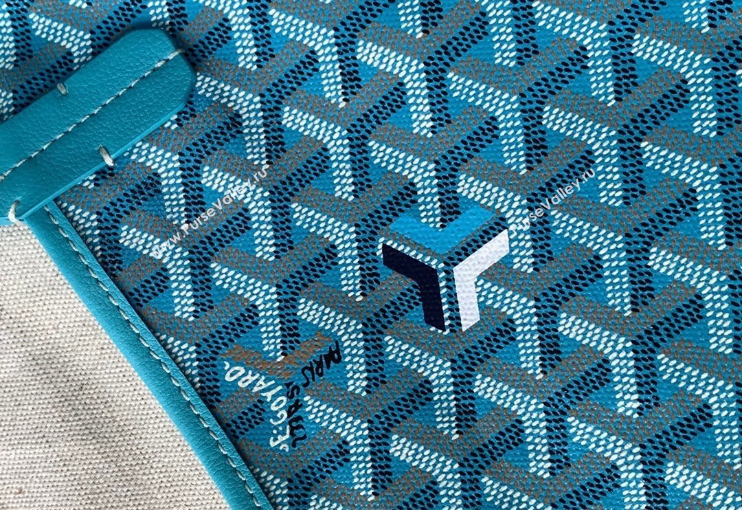 Goyard Saint Louis PM Tote Bag Turquoise Blue 2024 020146M (ZHANG-240920104)