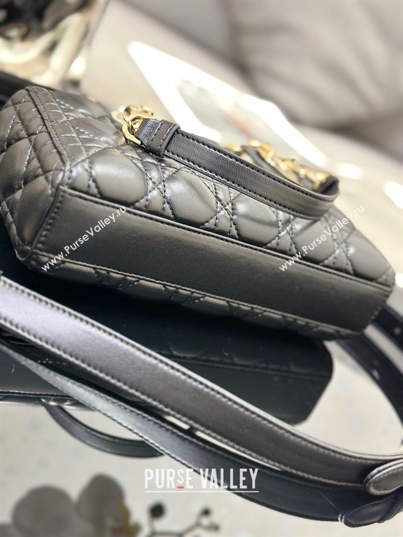 Dior Lady D-Joy Small Bag in Cannage Lambskin Black/Gold 2025 M9250 (XXG-250806072)