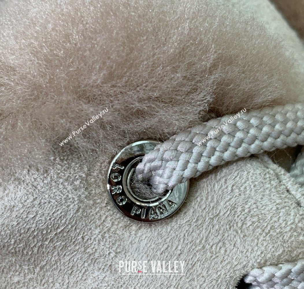 Loro Piana High Top Sneakers/Ankle Boots in Suede and Wool Fur Light Apricot 2025 LP111304 (HH-251211048)