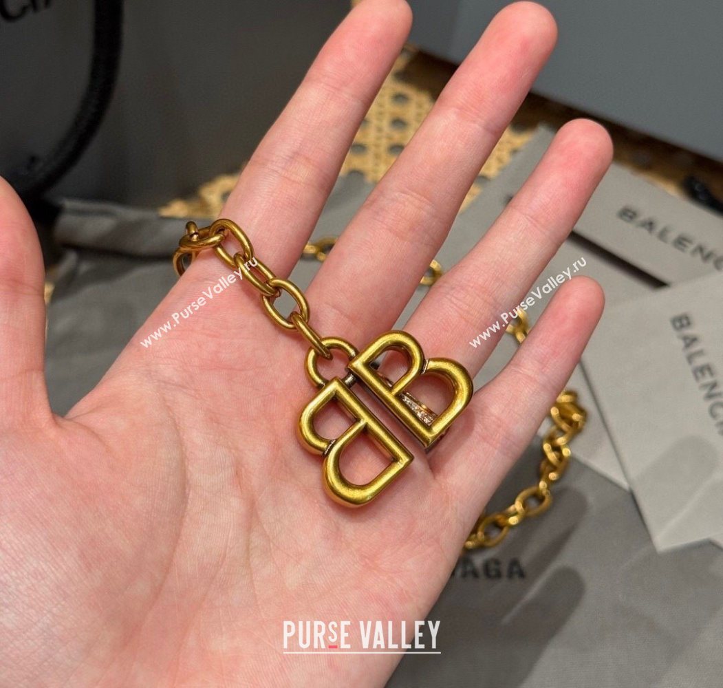Balenciaga Gold-Tone Chain Belt 2025 0618 (99-250618051)