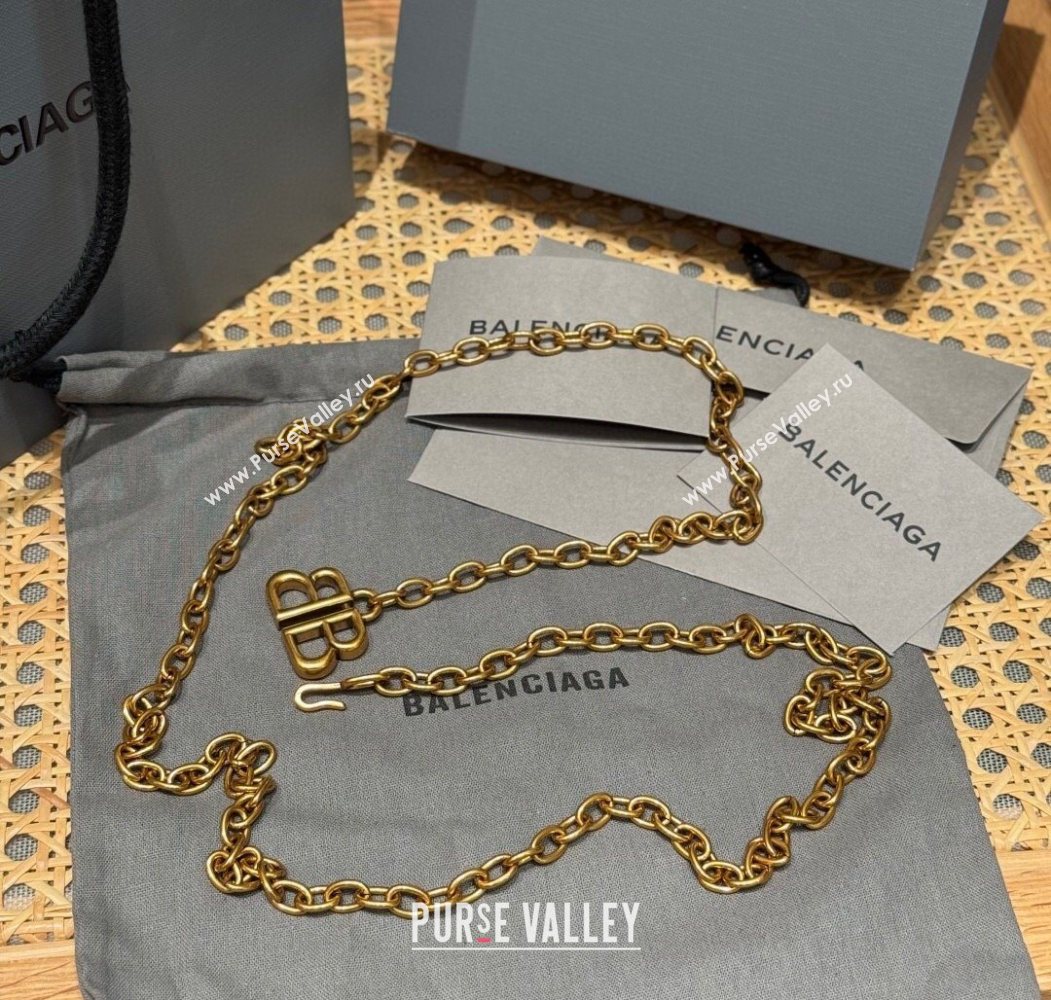 Balenciaga Gold-Tone Chain Belt 2025 0618 (99-250618051)