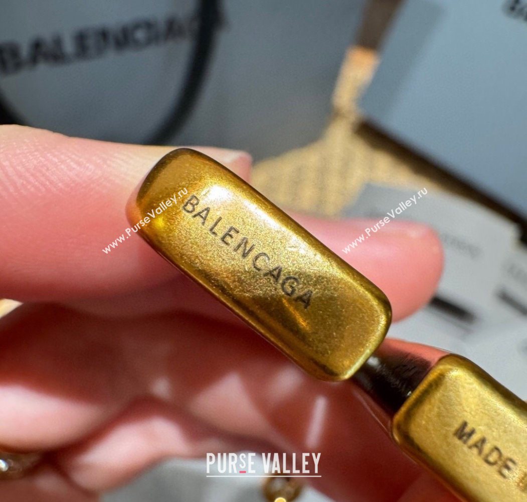Balenciaga Gold-Tone Chain Belt 2025 0618 (99-250618051)