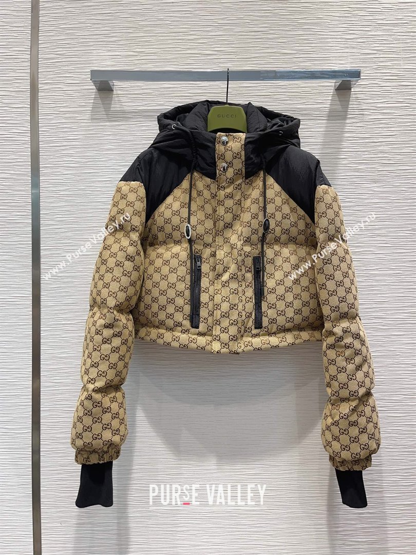 Gucci GG Down Jacket G122031 Beige/Black 2023 (Q-23122031)