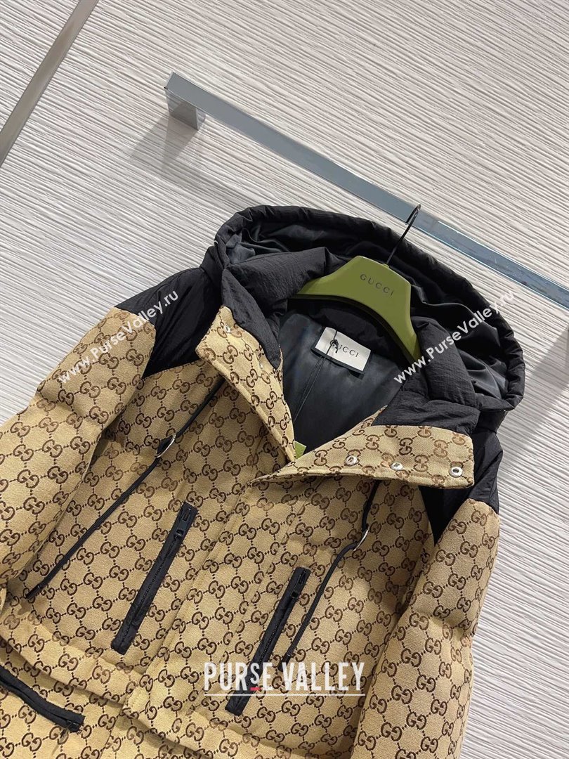 Gucci GG Down Jacket G122031 Beige/Black 2023 (Q-23122031)