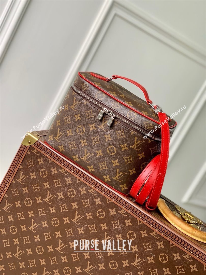 Louis Vuitton Nice BB Vanity Case Bag in Monogram Canvas M12671 Red 2025 (K-25010305)