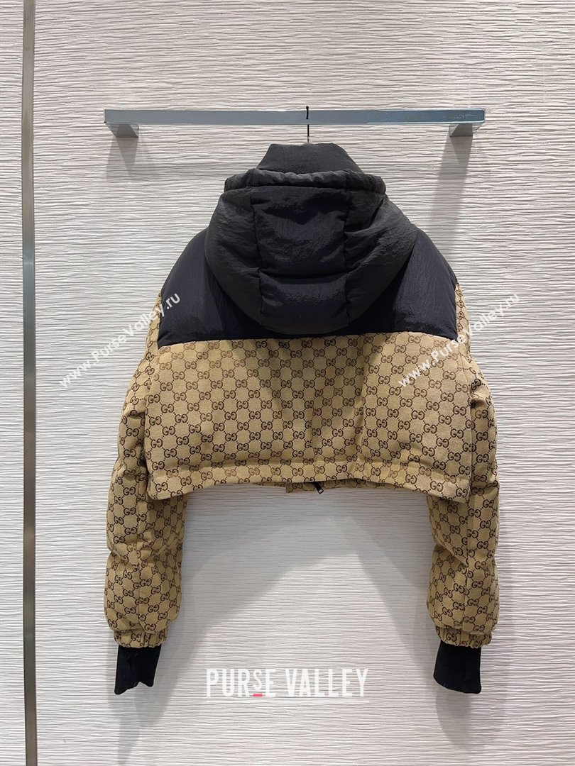 Gucci GG Down Jacket G122031 Beige/Black 2023 (Q-23122031)