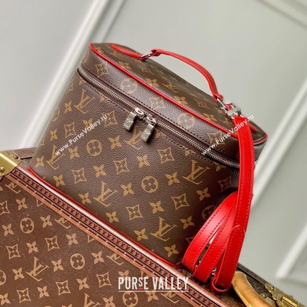 Louis Vuitton Nice BB Vanity Case Bag in Monogram Canvas M12671 Red 2025 (K-25010305)