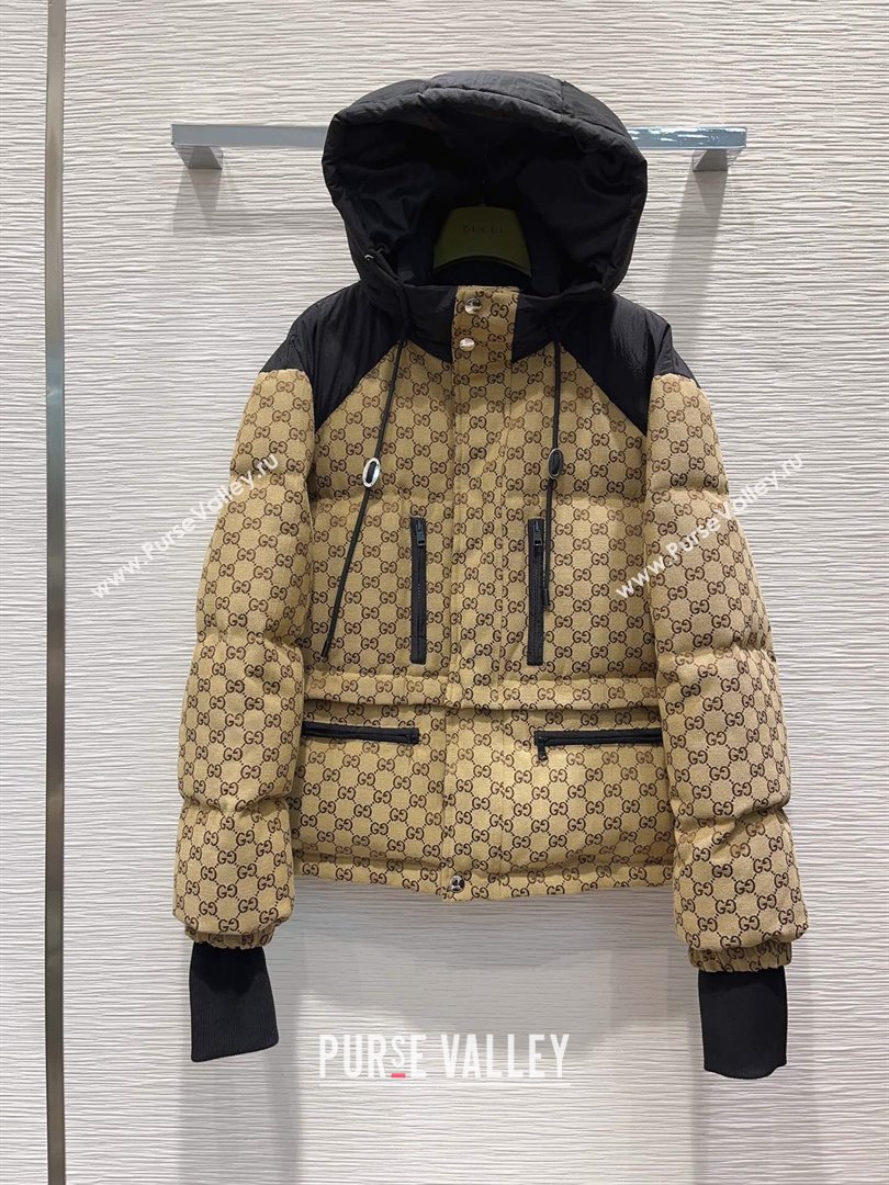 Gucci GG Down Jacket G122031 Beige/Black 2023 (Q-23122031)