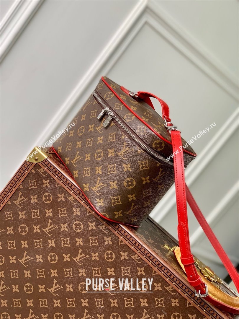 Louis Vuitton Nice BB Vanity Case Bag in Monogram Canvas M12671 Red 2025 (K-25010305)