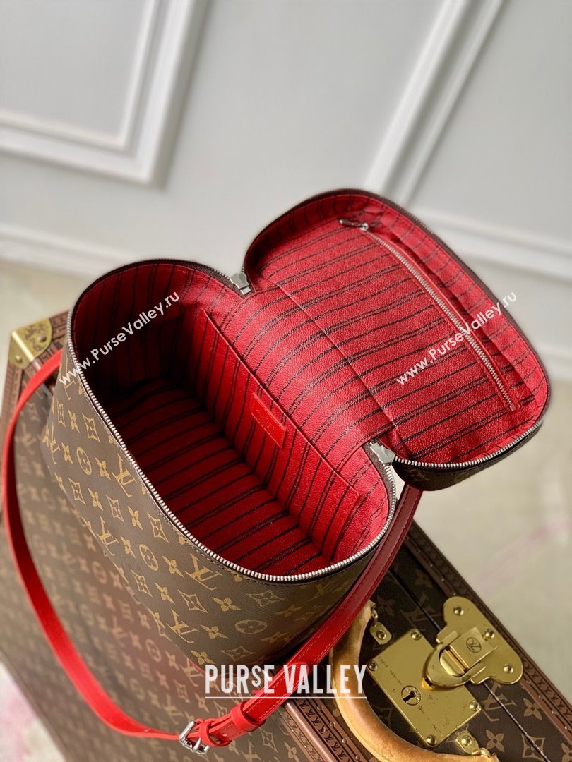 Louis Vuitton Nice BB Vanity Case Bag in Monogram Canvas M12671 Red 2025 (K-25010305)