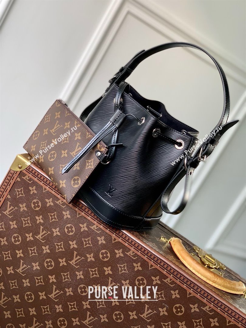 Louis Vuitton Noe BB Bucket Bag in Black Epi Grained Leather M12847 2025 (K-25010307)