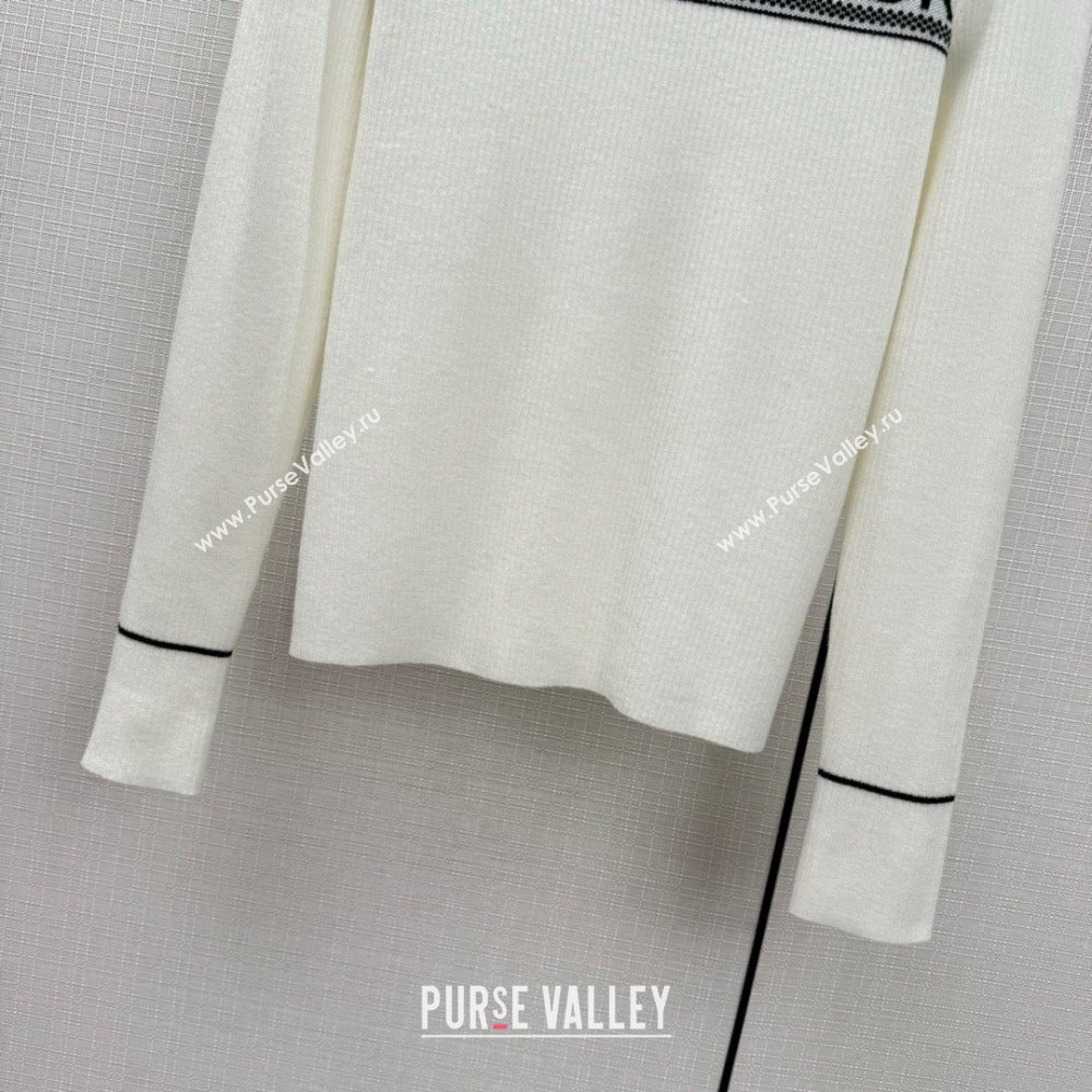 Dior Wool Sweater D122204 White 2023 (Q-23122204)