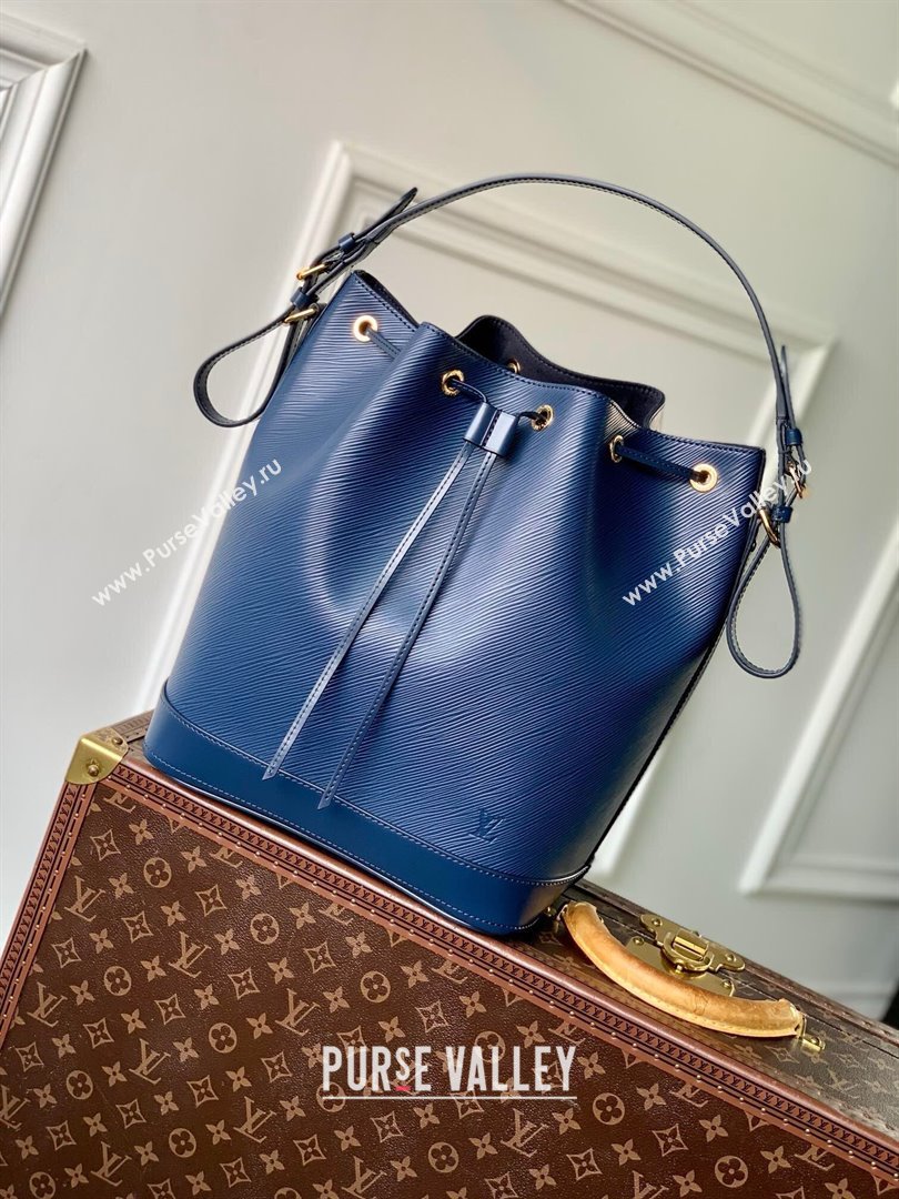 Louis Vuitton Noe MM Bucket Bag in Blue Epi Grained Leather M24932 2025 (K-25010310)