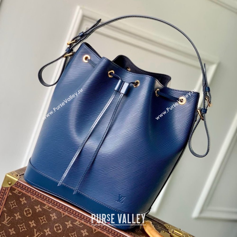 Louis Vuitton Noe MM Bucket Bag in Blue Epi Grained Leather M24932 2025 (K-25010310)