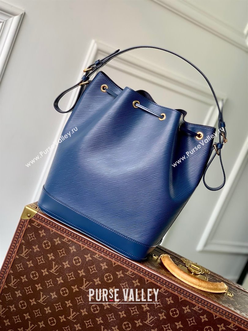 Louis Vuitton Noe MM Bucket Bag in Blue Epi Grained Leather M24932 2025 (K-25010310)