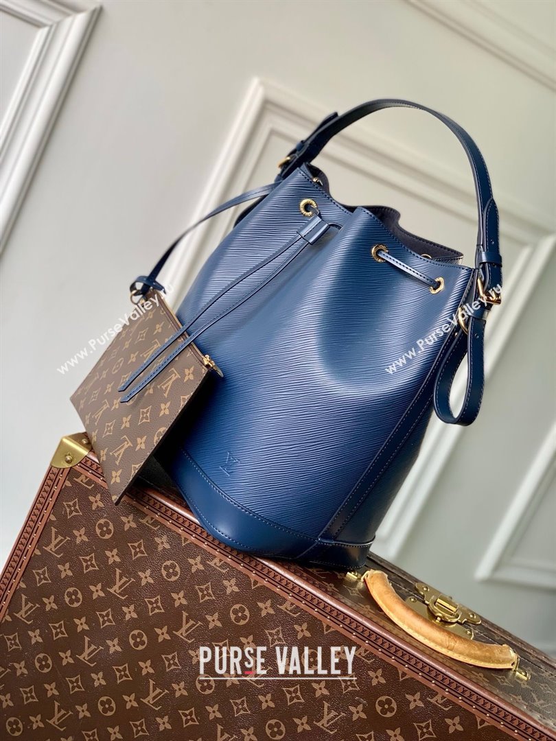 Louis Vuitton Noe MM Bucket Bag in Blue Epi Grained Leather M24932 2025 (K-25010310)