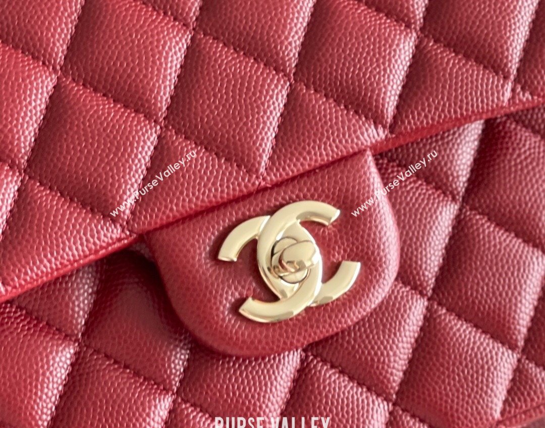 Chanel Grained Calfskin Small Classic Flap Bag A01113 Burgundy/Light Gold 2023 Original Quality (MHE-23121807)