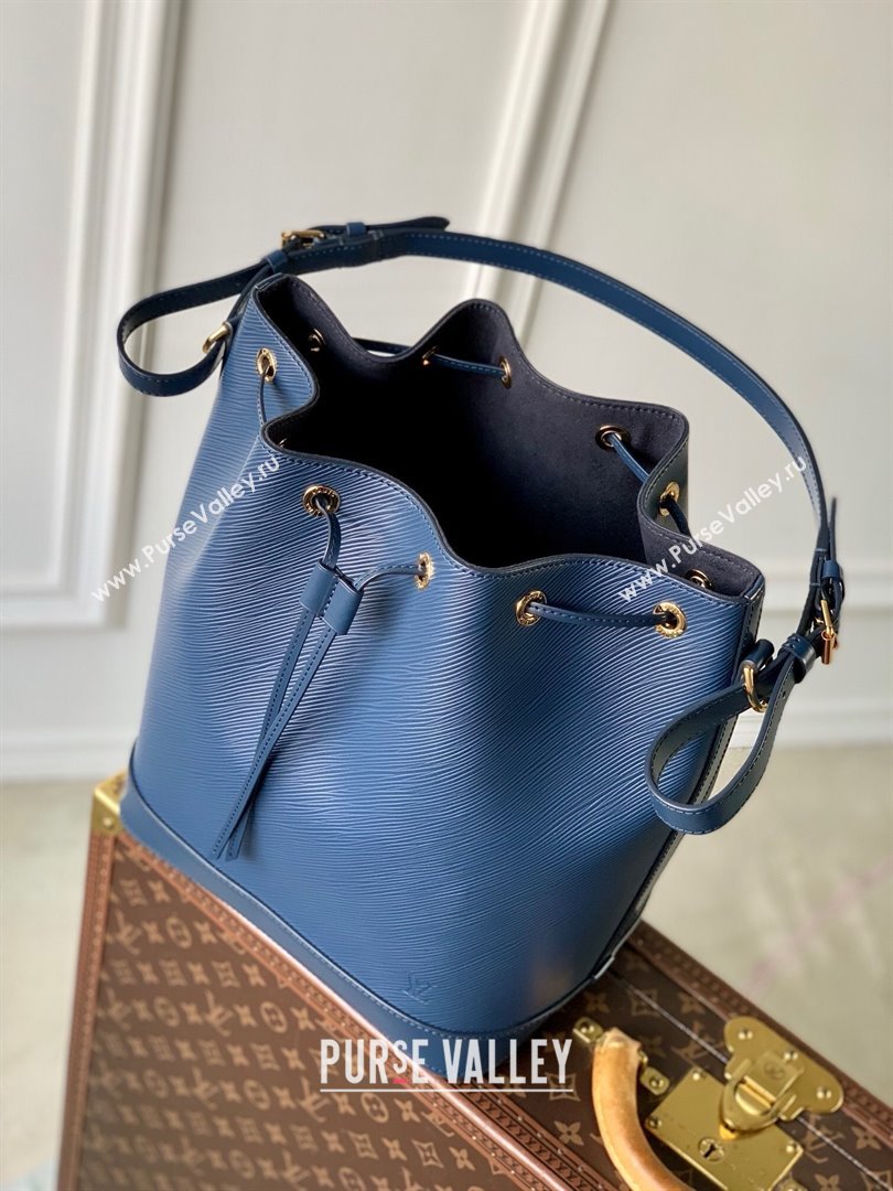 Louis Vuitton Noe MM Bucket Bag in Blue Epi Grained Leather M24932 2025 (K-25010310)