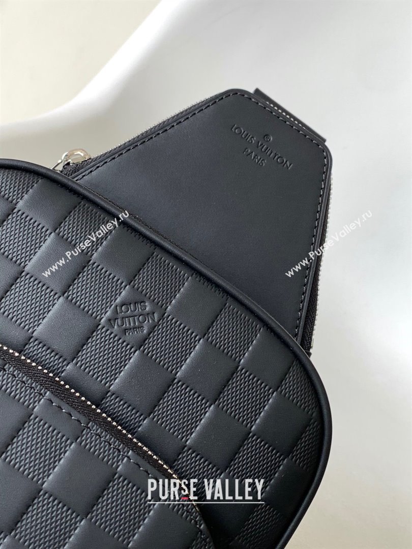 Louis Vuitton Avenue Slingbag NM in Damier Calfskin N45303 Black 2024 (K-24090706)