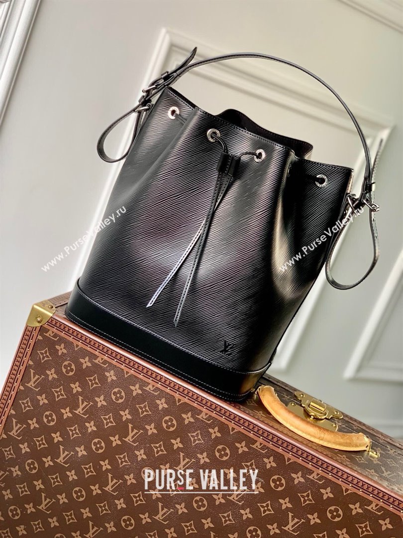 Louis Vuitton Noe MM Bucket Bag in Black Epi Grained Leather M24932 2025 (K-25010312)