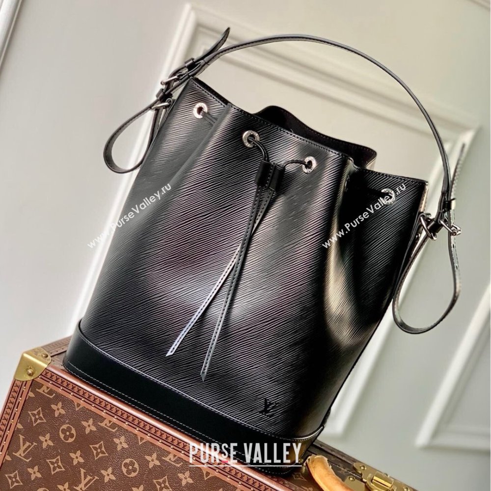 Louis Vuitton Noe MM Bucket Bag in Black Epi Grained Leather M24932 2025 (K-25010312)