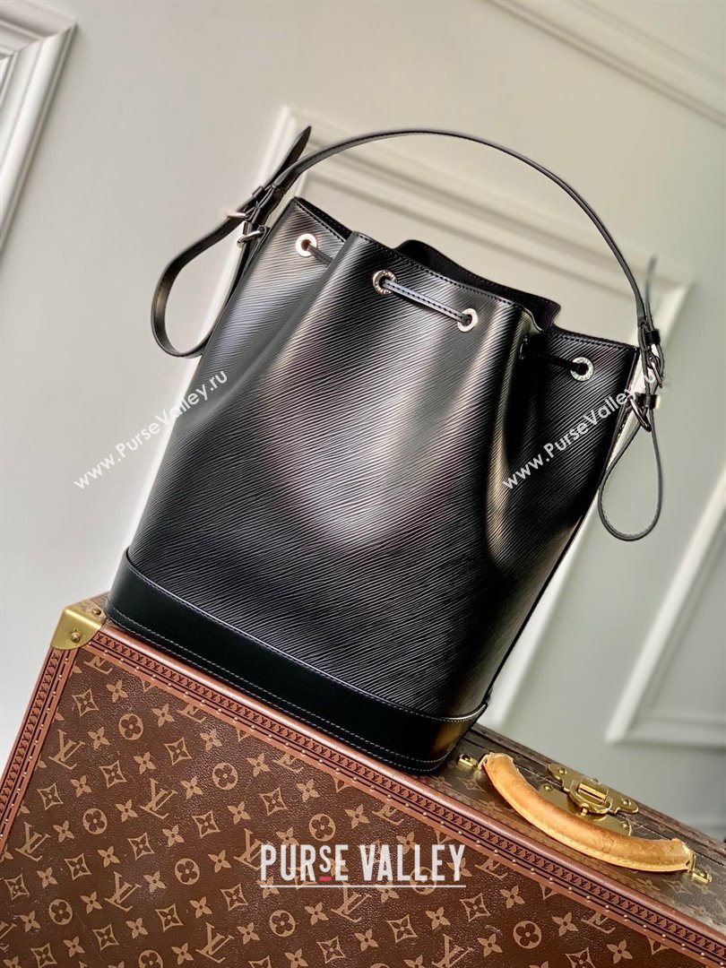 Louis Vuitton Noe MM Bucket Bag in Black Epi Grained Leather M24932 2025 (K-25010312)