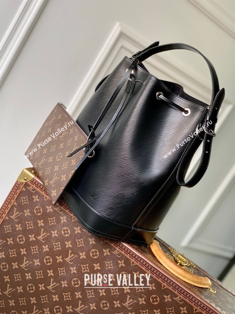 Louis Vuitton Noe MM Bucket Bag in Black Epi Grained Leather M24932 2025 (K-25010312)