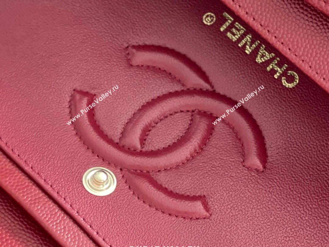 Chanel Grained Calfskin Small Classic Flap Bag A01113 Burgundy/Light Gold 2023 Original Quality (MHE-23121807)