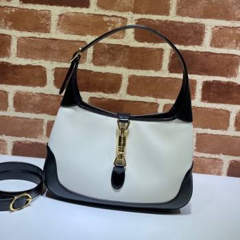 Gucci Jackie 1961 Leather Small Shoulder Bag ‎636706 White/Black 2021 (DLH-21090342)