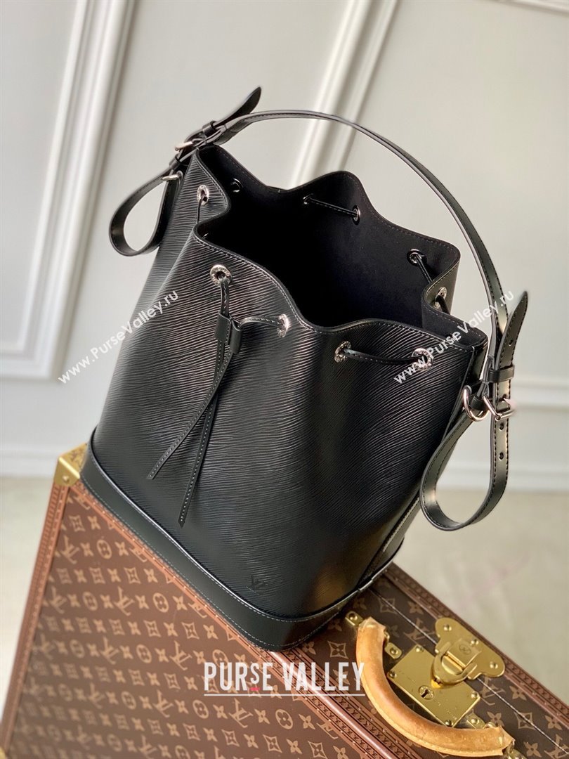 Louis Vuitton Noe MM Bucket Bag in Black Epi Grained Leather M24932 2025 (K-25010312)