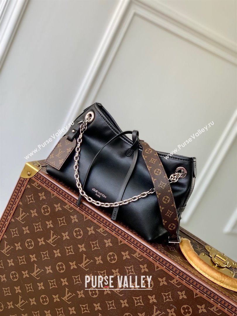 Louis Vuitton CarryAll Vibe BB Bag in Black Lambskin Leather M12888 2025 (K-25010313)