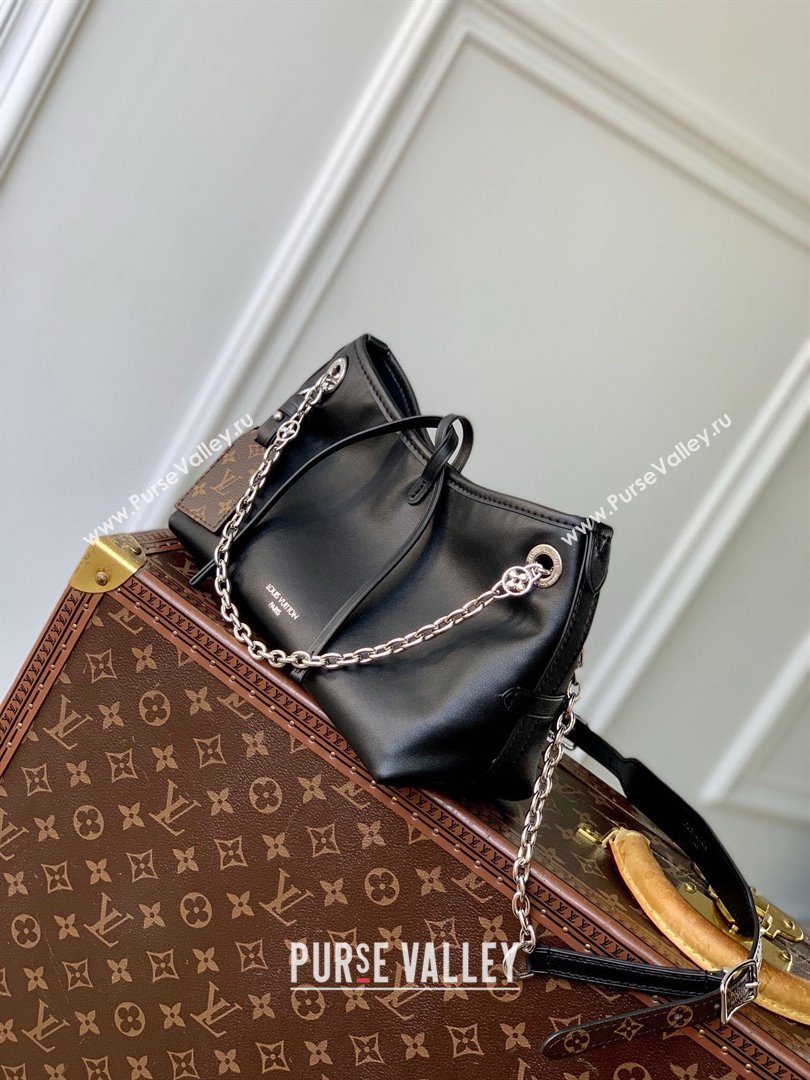 Louis Vuitton CarryAll Vibe BB Bag in Black Lambskin Leather M12888 2025 (K-25010313)