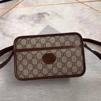 Gucci GG Canvas Mini bag with Interlocking G 658572 Beige/Brown 2021 (DLH-21090343)