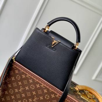 Louis Vuitton Capucines BB Bag in Taurillon Leather M24727 Black 2024 (K-24090709)