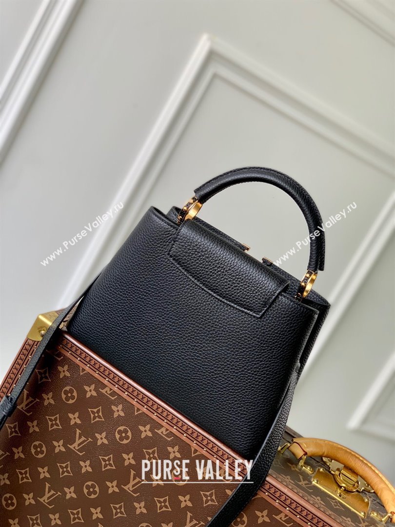 Louis Vuitton Capucines BB Bag in Taurillon Leather M24727 Black 2024 (K-24090709)