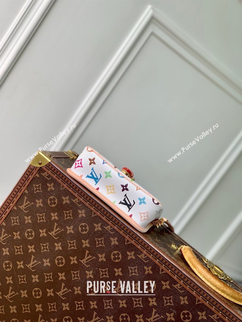 Louis Vuitton Nano Diane Bag in Multicolored Monogram Canvas M14194 White 2025 (K-25010316)