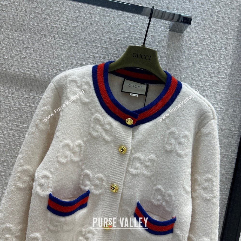 Gucci Wool Cardigan G122209 White 2023 (Q-23122209)