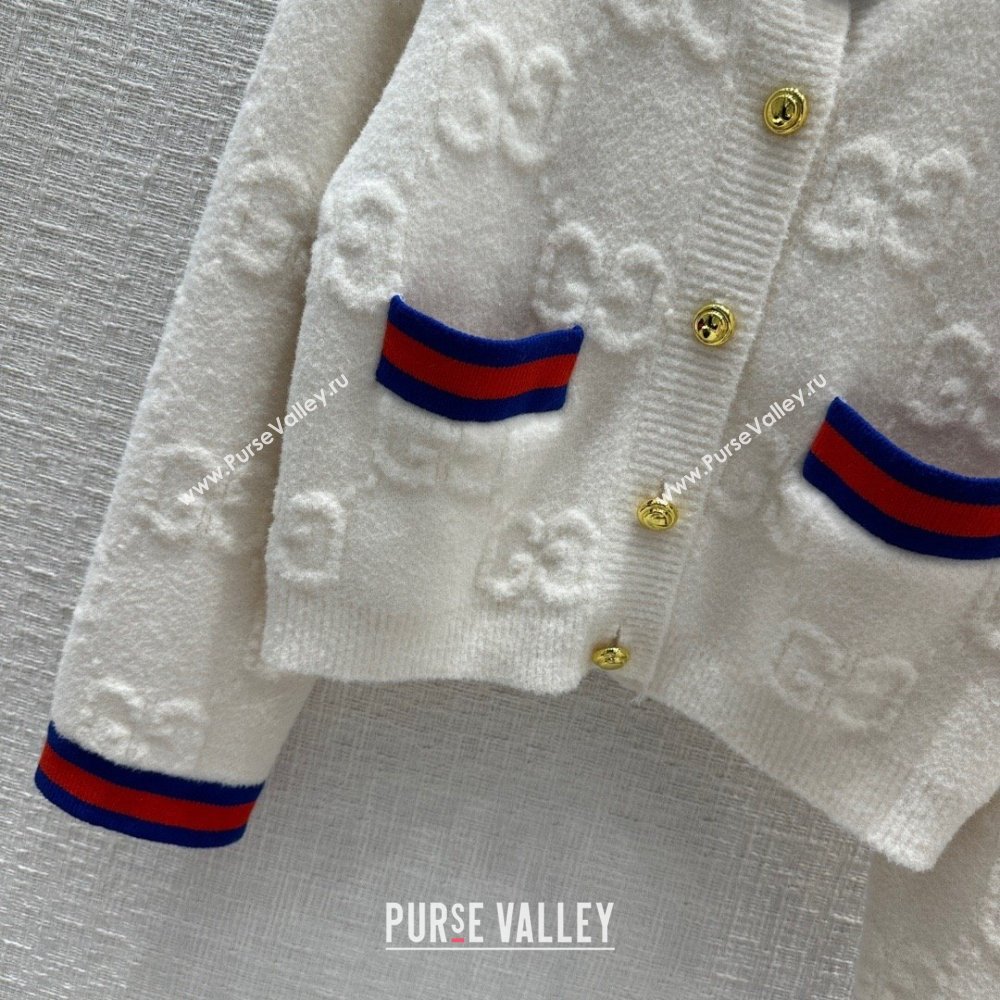 Gucci Wool Cardigan G122209 White 2023 (Q-23122209)