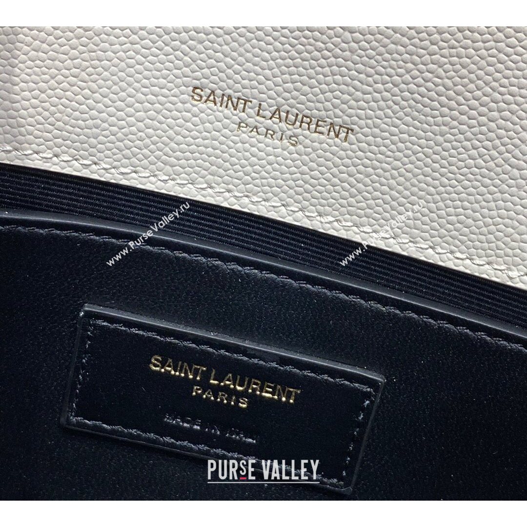 Saint Laurent Kate Small Chain and Tassel Bag in Grain Leather 474366 Off-white/Gold 2021 TOP (JUND-210823057)