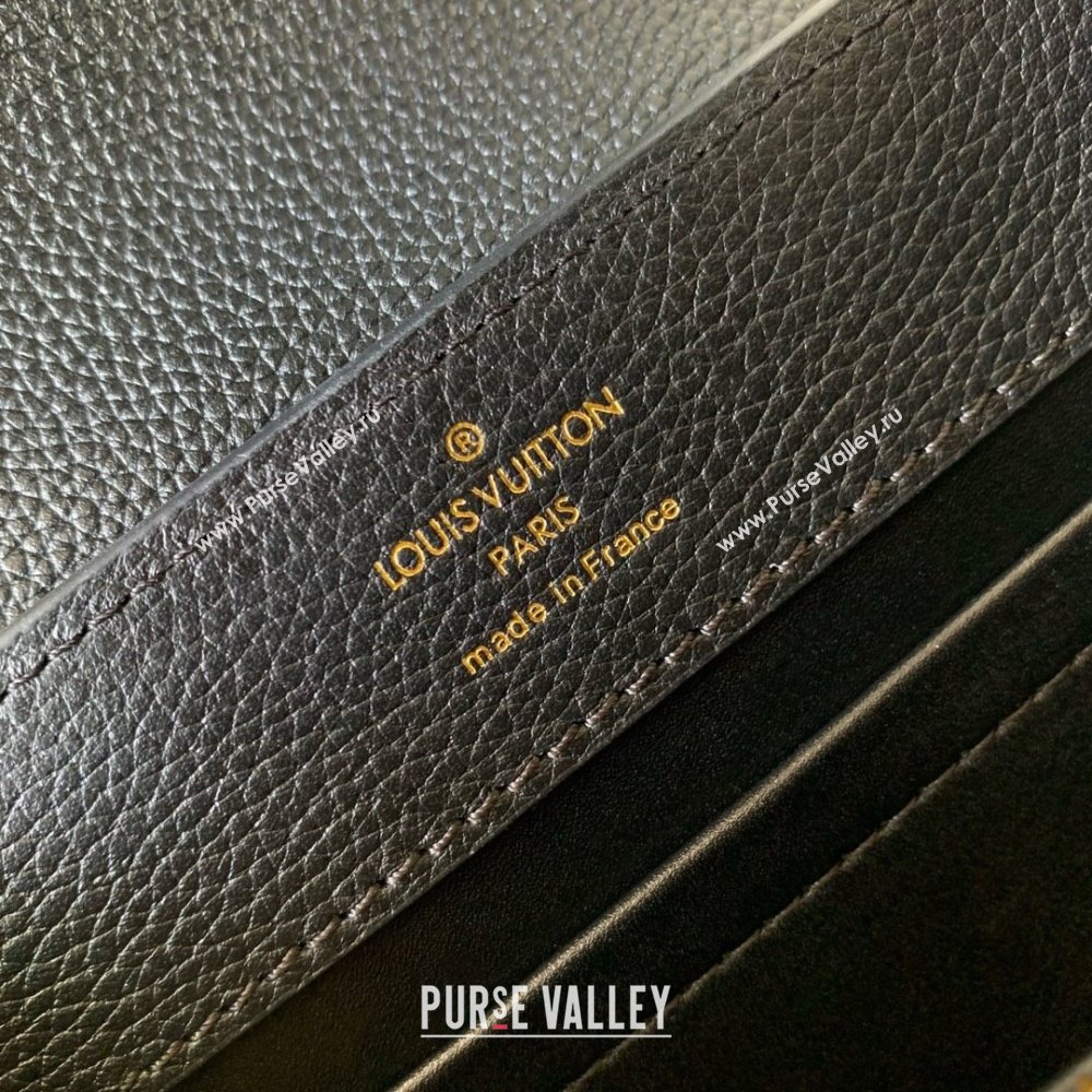 Louis Vuitton East West Capucines BB Bag in Taurillon Leather M24666 Black 2024 (K-24090712)