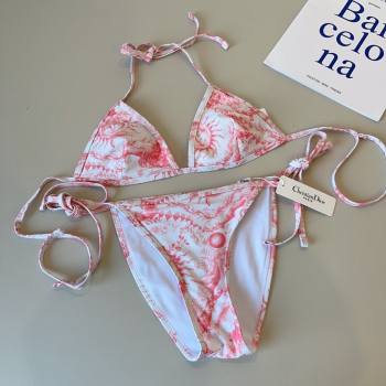 Dior Soleil Two-Pieces Swimwear White/Pink 2025 (WM-250313046)