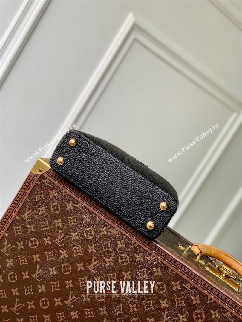 Louis Vuitton My Capucines Bag in Taurillon Leather K00014 Black 2025 (K-25010701)